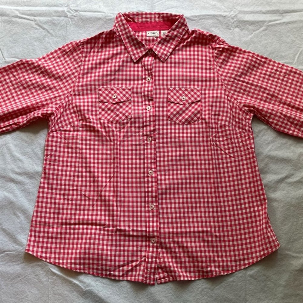 Women's Long-Sleeved Button-up Shirt 18/20W